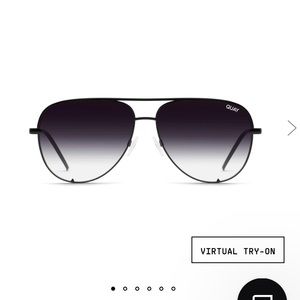 Quay Large High Key Aviator Sunglasses